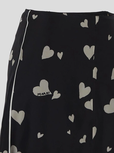 Shop Marni Flared Midi Skirt
