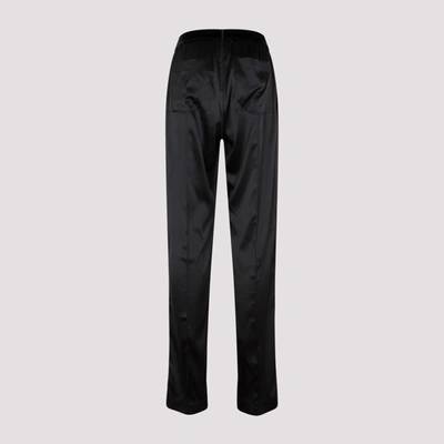 Shop Tom Ford Silk Satin Pijama Pants In Black