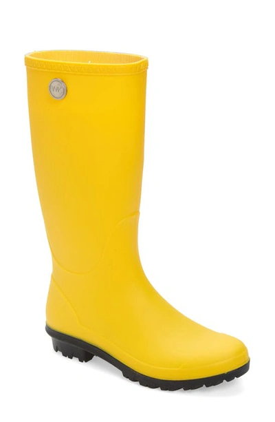 Shop Wet Knot Surrey Waterproof Rain Boot In Yellow