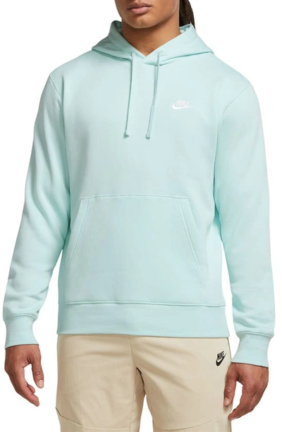 Shop Nike Sportswear Club Hoodie In Jade Ice/ Jade Ice/ White