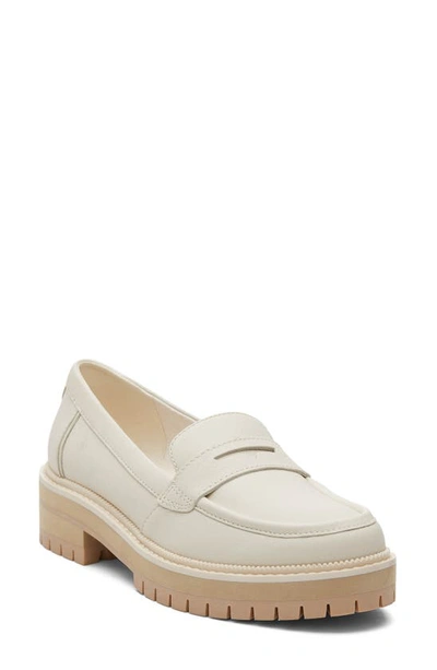 Shop Toms Cara Platform Penny Loafer In Natural