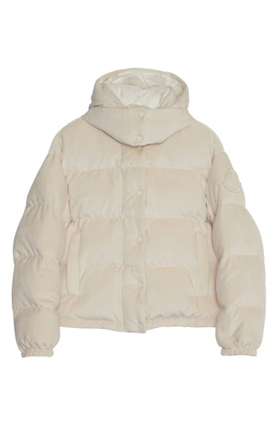 Moncler Daos Quilted Corduroy Down Jacket In White