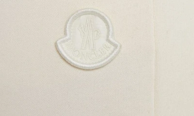 Shop Moncler Logo Patch Joggers In White