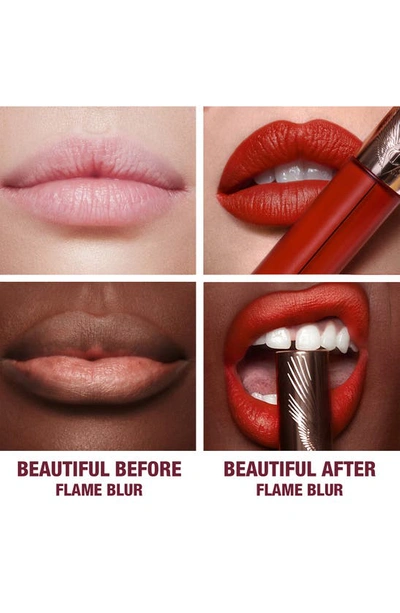 Charlotte Tilbury Airbrush Flawless Matte Liquid Lipstick In Flame Blur