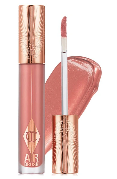 Shop Charlotte Tilbury Airbrush Flawless Matte Liquid Lipstick In Pillow Talk Blur