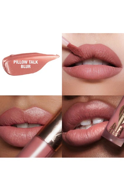 Shop Charlotte Tilbury Airbrush Flawless Matte Liquid Lipstick In Pillow Talk Blur