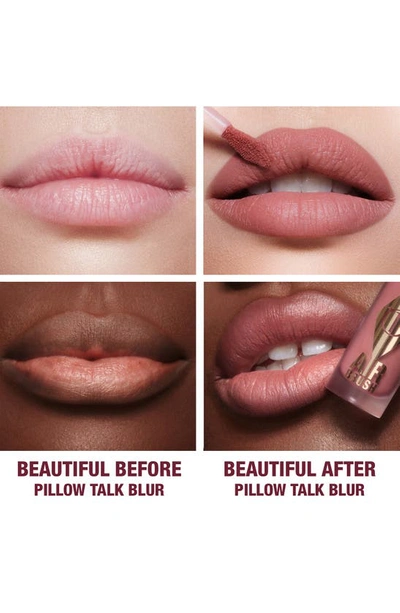 Shop Charlotte Tilbury Airbrush Flawless Matte Liquid Lipstick In Pillow Talk Blur