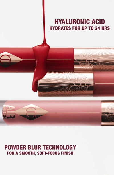 Shop Charlotte Tilbury Airbrush Flawless Matte Liquid Lipstick In Flame Blur