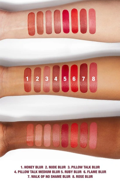 Shop Charlotte Tilbury Airbrush Flawless Matte Liquid Lipstick In Pillow Talk Blur