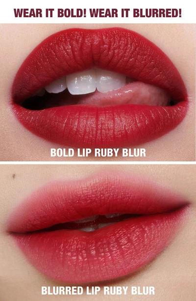 Shop Charlotte Tilbury Airbrush Flawless Matte Liquid Lipstick In Ruby Blur