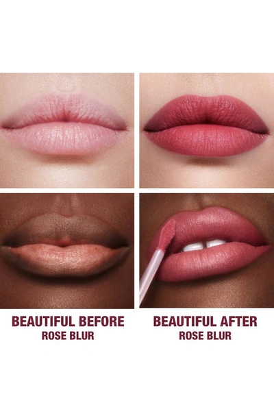 Shop Charlotte Tilbury Airbrush Flawless Matte Liquid Lipstick In Rose Blur