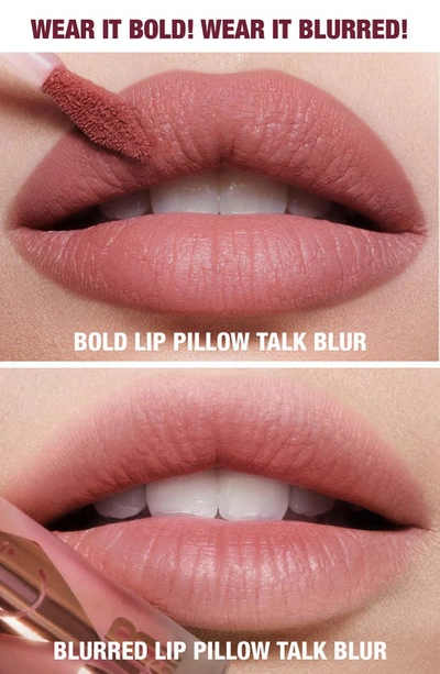 Shop Charlotte Tilbury Airbrush Flawless Matte Liquid Lipstick In Pillow Talk Blur