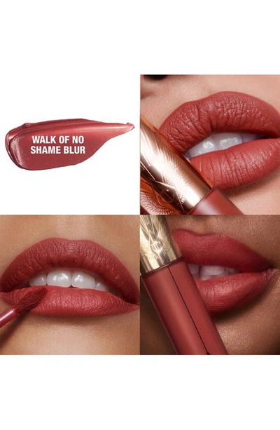 Shop Charlotte Tilbury Airbrush Flawless Matte Liquid Lipstick In Walk Of No Shame Blur