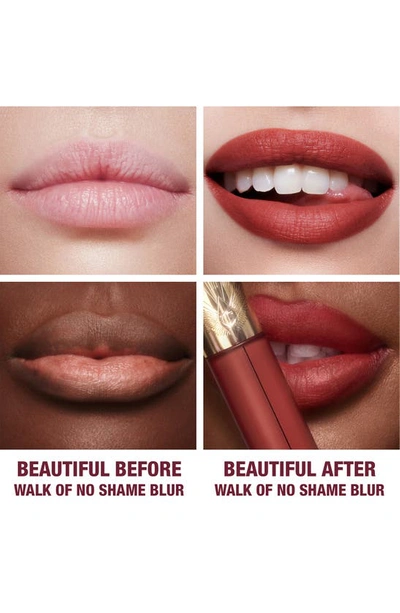 Shop Charlotte Tilbury Airbrush Flawless Matte Liquid Lipstick In Walk Of No Shame Blur