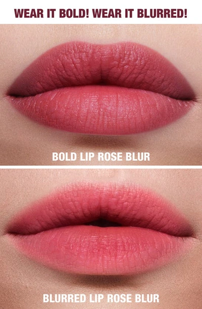 Shop Charlotte Tilbury Airbrush Flawless Matte Liquid Lipstick In Rose Blur