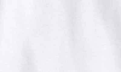Shop Balmain Flocked Logo Cotton Graphic T-shirt In Gab White/ Black