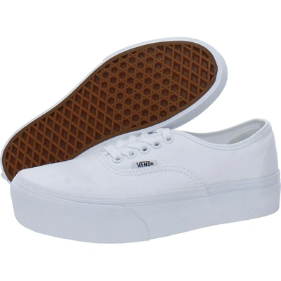 Shop Vans Authentic Platform 2.0 Womens Skateboard Shoes Fitness Athletic And Training Shoes In White