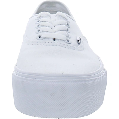 Shop Vans Authentic Platform 2.0 Womens Skateboard Shoes Fitness Athletic And Training Shoes In White