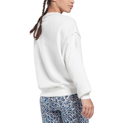 Shop Reebok Myt Womens Logo Sweatshirt In White