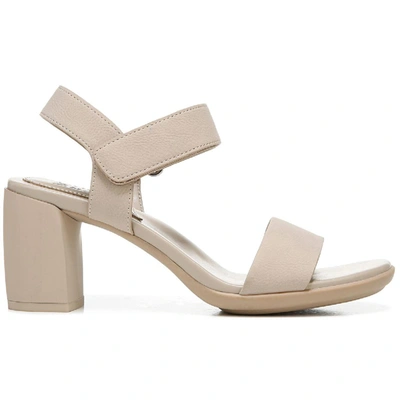 Naturalizer Trace Womens Faux Leather Open Toe Ankle Strap In Beige