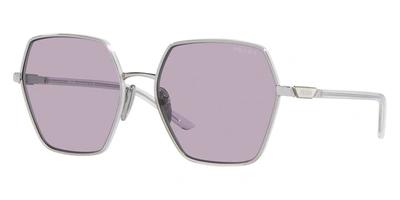 Shop Prada Women's Pr-56ys-1bc09m Fashion 58mm Silver Sunglasses