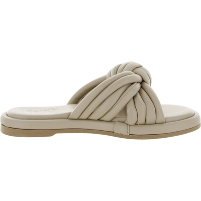Seychelles Simply The Best Womens Slip On Open Toe Slide Sandals In White