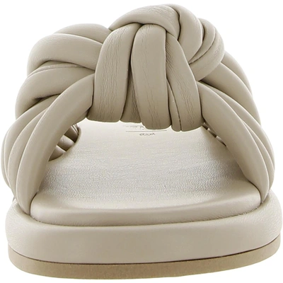 Seychelles Simply The Best Womens Slip On Open Toe Slide Sandals In White