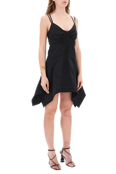 Shop Dion Lee 'butterfly' Mini Dress In Black