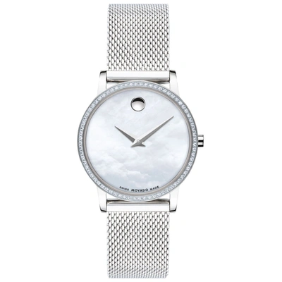 Shop Movado Women's Mother Of Pearl Dial Watch In Silver
