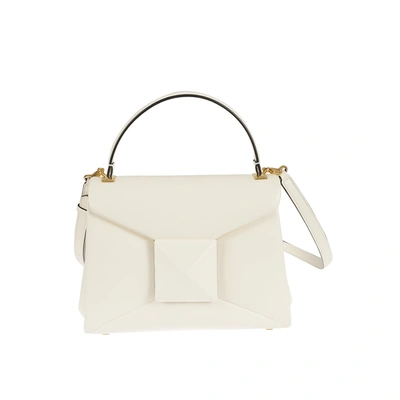 Shop Valentino One Stud Leather Bag In White