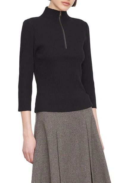 Vince ribbed half zip sweater hot sale