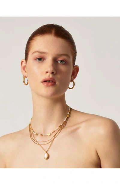 Shop Missoma Zenyu Seed Pearl Choker Necklace In Gold