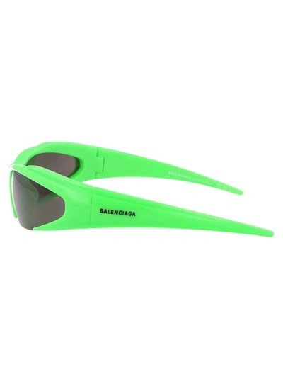 Balenciaga Bb0095s Sunglasses In 005 Green Green Grey