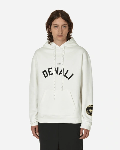 Shop Oamc Denali Hooded Sweatshirt In White
