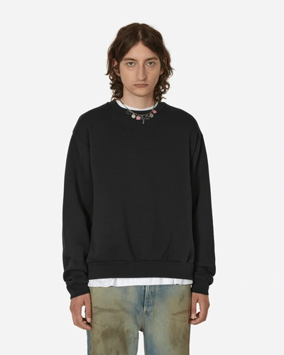 Shop Acne Studios Relaxed Crewneck Sweatshirt In Black