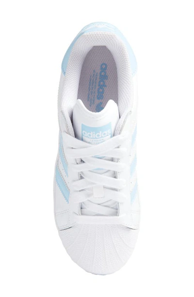 Shop Adidas Originals Superstar Xlg Sneaker In White/ Clear Sky/ White