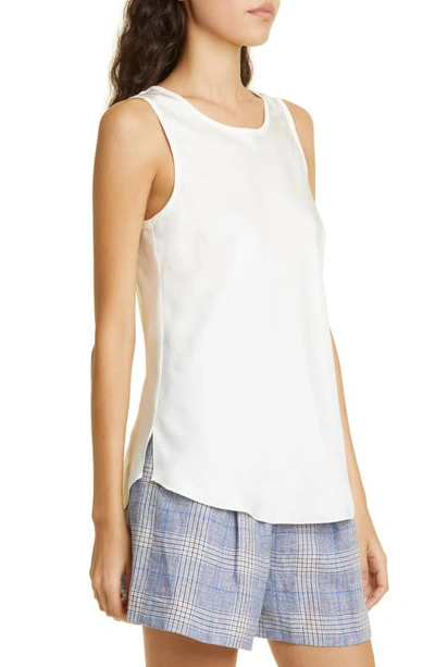 Veronica Beard Sabrina Tank Top In Off-white