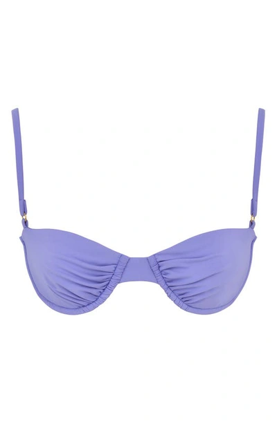 Shop House Of Cb Monaco Underwire Bikini Top In Violet