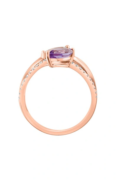 Effy 14k Rose Gold Morganite & Diamond Ring In Rose Gold Multi