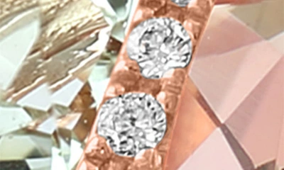 Shop Effy 14k Rose Gold Diamond, Prasiolite & Morganite Ring In Pink