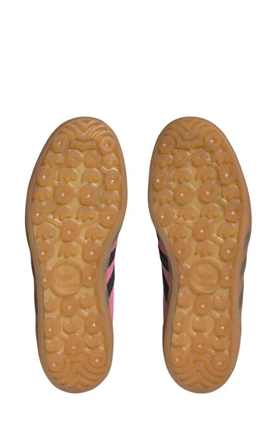 Shop Adidas Originals Gazelle Sneaker In Pink/black/ Collegiate