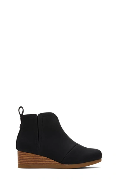 Toms Clare Zip Wedge Bootie In Black