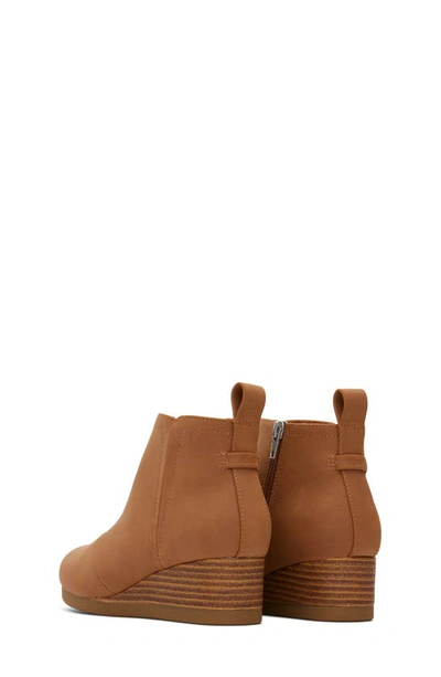 Shop Toms Clare Zip Wedge Bootie In Tan