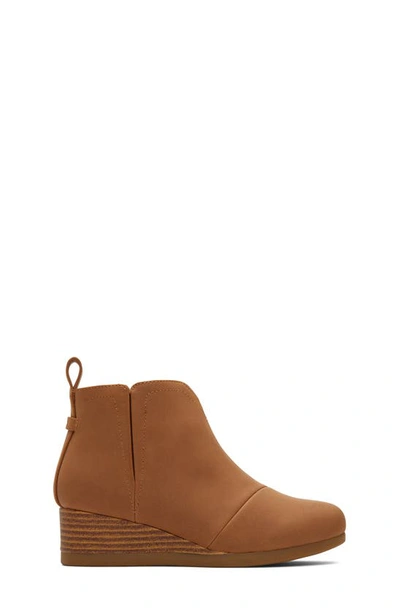 Toms Clare Zip Wedge Bootie In Tan