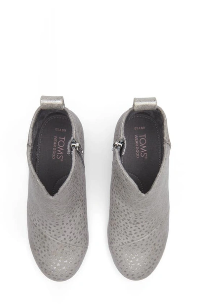 Toms Clare Zip Wedge Bootie In Grey