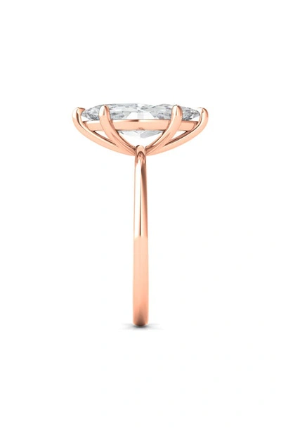Shop Hautecarat Marquise Cut Lab Created Diamond 18k Gold Ring In 18k Rose Gold