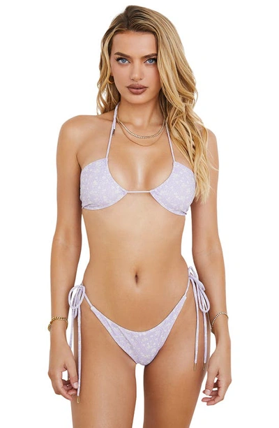 House Of Cb Lira Bikini Top In Lilac Fp