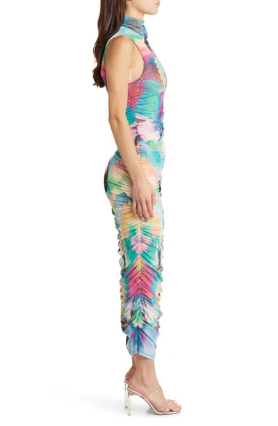 Shop Afrm Fiorella Rosette Body-con Dress In Abstract Butterfly