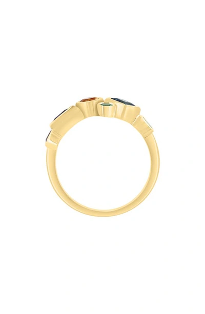 Effy 14k Yellow Gold Multi Stone & Diamond Ring In Gold Multi