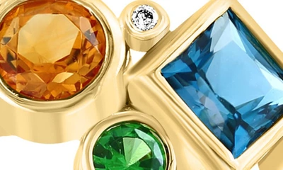 Effy 14k Yellow Gold Multi Stone & Diamond Ring In Gold Multi